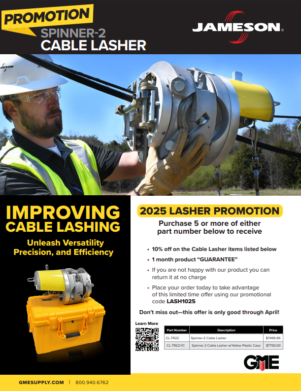 Jameson Spinner-2 Cable Lasher from Columbia Safety